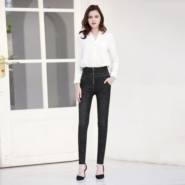 spring external zipper jeans woman high waist stretch skinny pencil pants femme elastic slim trousers mujer plus size denim blue women'
spring external zipper jeans woman high waist stretch skinny pencil pants femme elastic slim trousers mujer plus size denim blue women'