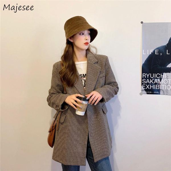 women's wool & blends women plaid swallow gird a-line korean style high street outerwear winter female coats fashion daily vintage ol, Black
women's wool & blends women plaid swallow gird a-line korean style high street outerwear winter female coats fashion daily vintage ol, Black