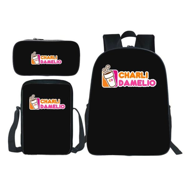 backpack charli damelio 3 pieces/set teens school bag boys girl pencil case crossbody bags kids cosplay knapsack gift
backpack charli damelio 3 pieces/set teens school bag boys girl pencil case crossbody bags kids cosplay knapsack gift