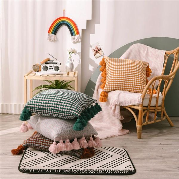 cushion/decorative pillow knitted houndstooth plaid cushion cover tassel decorative cushions for sofa soft throw home decoration case on the
cushion/decorative pillow knitted houndstooth plaid cushion cover tassel decorative cushions for sofa soft throw home decoration case on the