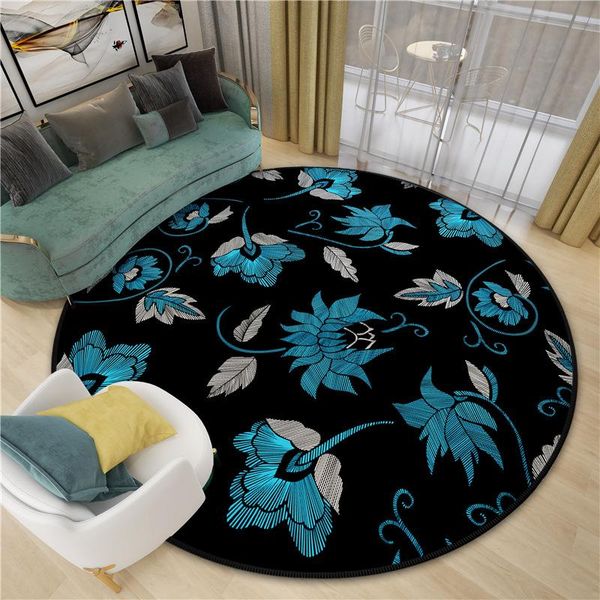 carpets diamond velvet round carpet for living room europe gold blue flower printed non-slip floor mats bedroom area rugs parlor
carpets diamond velvet round carpet for living room europe gold blue flower printed non-slip floor mats bedroom area rugs parlor