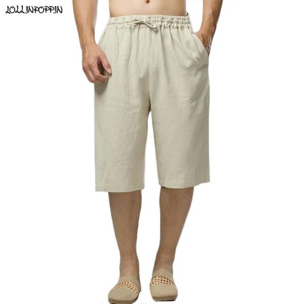 men linen shorts knee length 2021 summer drawstring elastic waist solid color casual trousers beige men's, White;black
men linen shorts knee length 2021 summer drawstring elastic waist solid color casual trousers beige men's, White;black