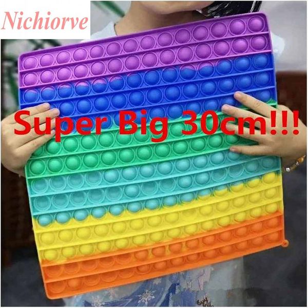 us stock super big size 30cm party favors fidget toys push bubble autism needs squishy stress reliever rainbow kid funny anti-stress gifts
us stock super big size 30cm party favors fidget toys push bubble autism needs squishy stress reliever rainbow kid funny anti-stress gifts