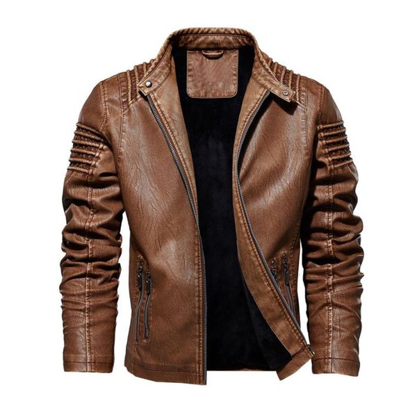 classic autumn and winter mens leather jacket motorcycle solid color fleece warm casual leather jacket large size 5xl coat 5xl, Black
classic autumn and winter mens leather jacket motorcycle solid color fleece warm casual leather jacket large size 5xl coat 5xl, Black