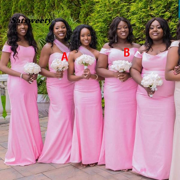 pink bridesmaid dresses mermaid floor length off the shoulder custom made plus size maid of honor gown country wedding party formal wear ves, White;pink
pink bridesmaid dresses mermaid floor length off the shoulder custom made plus size maid of honor gown country wedding party formal wear ves, White;pink