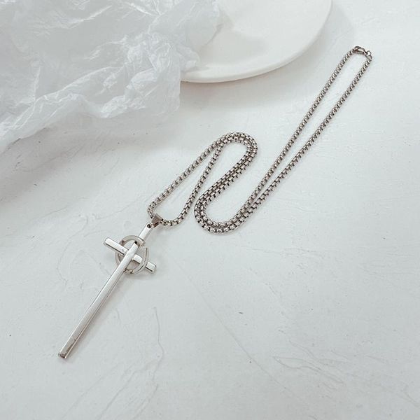 chains cyue 316l stainless steel european and american fashion punk style cross chain necklace bead charm for women jewelry, Silver
chains cyue 316l stainless steel european and american fashion punk style cross chain necklace bead charm for women jewelry, Silver