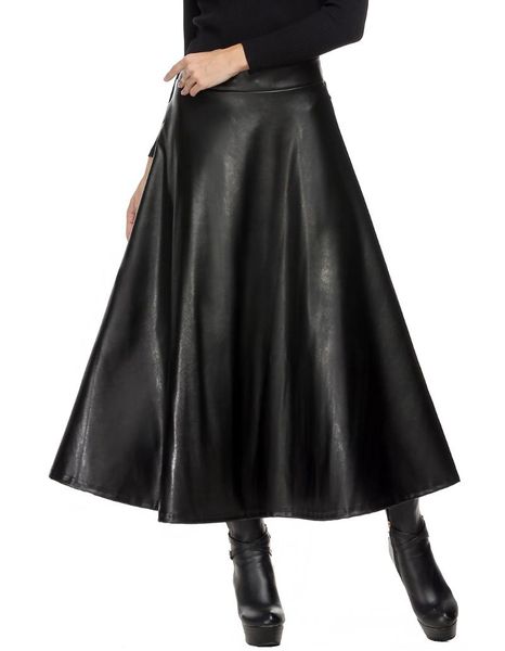 skirts winter pu leather skirt women maxi long womens high waist slim autumn vintage pleated black xl
skirts winter pu leather skirt women maxi long womens high waist slim autumn vintage pleated black xl