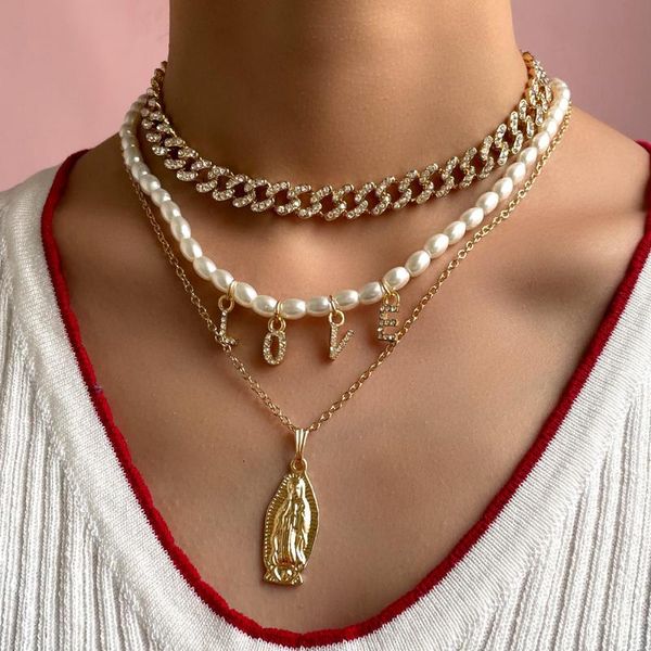 chokers golden multi layer cuban link choker portrait coin long chain necklaces for women name letters pearl collar gifts jewelry, Golden;silver
chokers golden multi layer cuban link choker portrait coin long chain necklaces for women name letters pearl collar gifts jewelry, Golden;silver