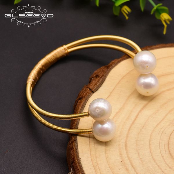 bangles bracelet glseevo natural fresh water large grain pearl winding boutique double ring handmade women's jewelry gift, Black
bangles bracelet glseevo natural fresh water large grain pearl winding boutique double ring handmade women's jewelry gift, Black