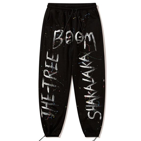 men's pants men graffiti letter printed jogger harajuku elastic waist trousers sweatpants retro oversized cotton baggy cozy, Black
men's pants men graffiti letter printed jogger harajuku elastic waist trousers sweatpants retro oversized cotton baggy cozy, Black