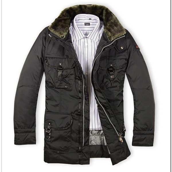 men coat multi-pocket belt fur collar male men turn-down collar down jacket, Black
men coat multi-pocket belt fur collar male men turn-down collar down jacket, Black