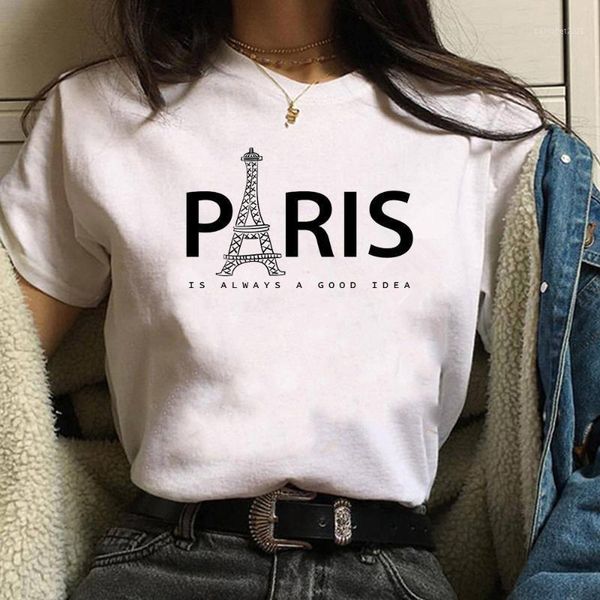 women's t-shirt t shirt women tshirt vintage paris letter print summer clothes for female vestidos ropa mujer streewear, White
women's t-shirt t shirt women tshirt vintage paris letter print summer clothes for female vestidos ropa mujer streewear, White