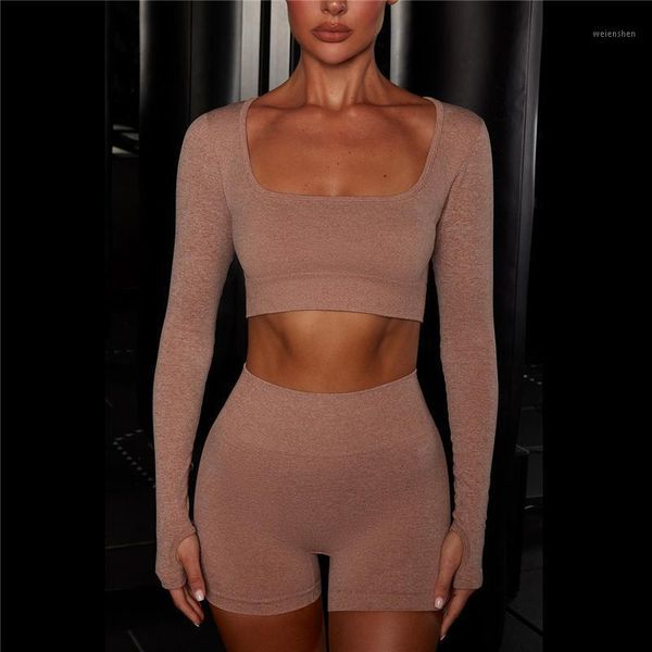 yoga outfit seamless u-neckyoga set women feamle two piece crop shirt shortssportsuit workout fitness sport gym wear suit clothes
yoga outfit seamless u-neckyoga set women feamle two piece crop shirt shortssportsuit workout fitness sport gym wear suit clothes