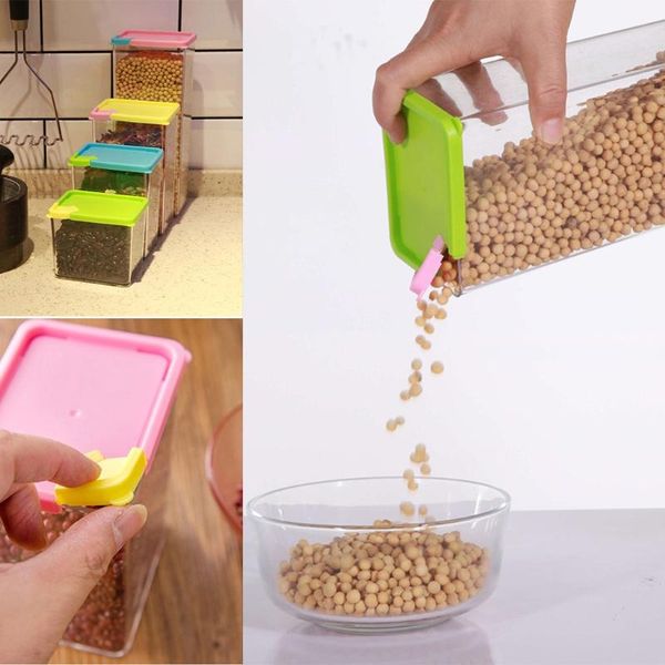 storage bottles & jars 1pc capacity food transparent plastic box dry dried container home organization high quality
storage bottles & jars 1pc capacity food transparent plastic box dry dried container home organization high quality