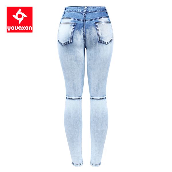 2236 youaxon new arrived eu motor biker jeans woman plus size 5 pockets stretch bleach wash skinny denim pants for women, Blue
2236 youaxon new arrived eu motor biker jeans woman plus size 5 pockets stretch bleach wash skinny denim pants for women, Blue