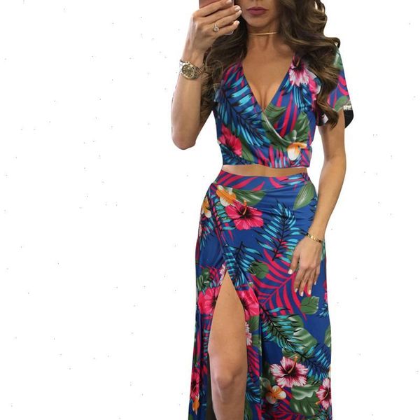 summer two piece set womens dresses v neck crop with skirts high split elegant beach women bodycon suit, White
summer two piece set womens dresses v neck crop with skirts high split elegant beach women bodycon suit, White