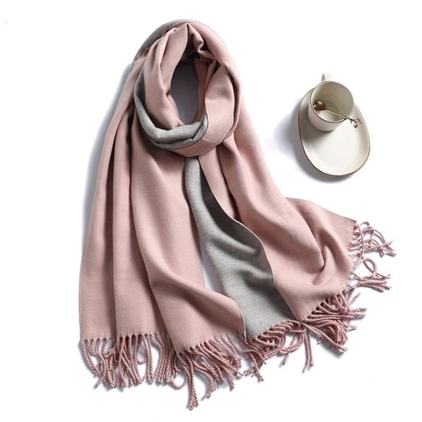 simple solid color imitation cashmere scarf for men and women in winter thickened warm double-sided two-color shawl tassel red 350g, Blue;black
simple solid color imitation cashmere scarf for men and women in winter thickened warm double-sided two-color shawl tassel red 350g, Blue;black