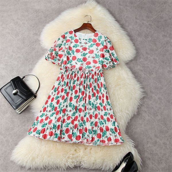 two piece dress fashions short sleeves ruffled summer prints chiffon dress women's casual robes loose sfcl, White
two piece dress fashions short sleeves ruffled summer prints chiffon dress women's casual robes loose sfcl, White