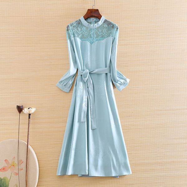 dress high-end spring and summer jacquard splice lace women retro elegant lady slim belt a-line party dress s-xxl, Black;gray
dress high-end spring and summer jacquard splice lace women retro elegant lady slim belt a-line party dress s-xxl, Black;gray