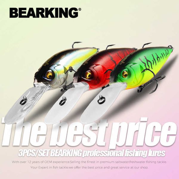 3pcs/lot bearking 75mm 23g fishing lures floating crank bait deep diver lure hard baits professional actio 210622
3pcs/lot bearking 75mm 23g fishing lures floating crank bait deep diver lure hard baits professional actio 210622