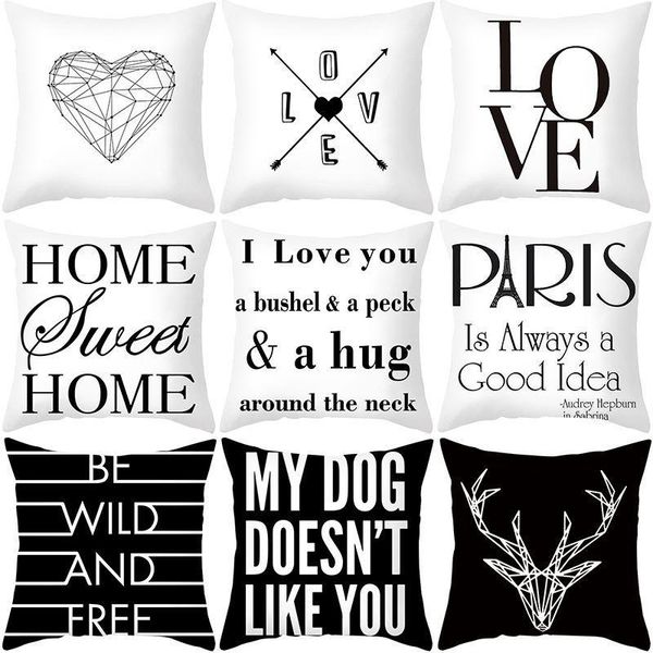 cushion/decorative pillow peach velvet pillowcase black and white letter print sofa by office cushion cover
cushion/decorative pillow peach velvet pillowcase black and white letter print sofa by office cushion cover