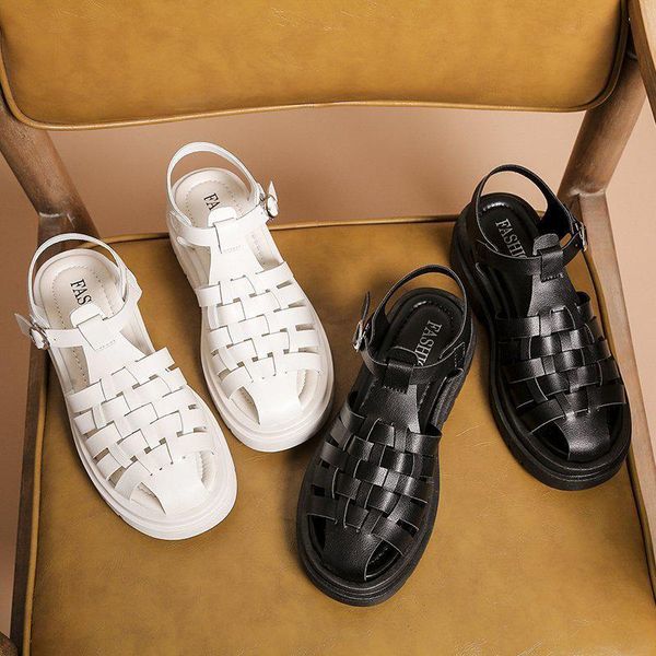 roman chunky sandals women 2021 summer gladiator shoes vintage leather hollow weaving casual sports flat platform, Black
roman chunky sandals women 2021 summer gladiator shoes vintage leather hollow weaving casual sports flat platform, Black