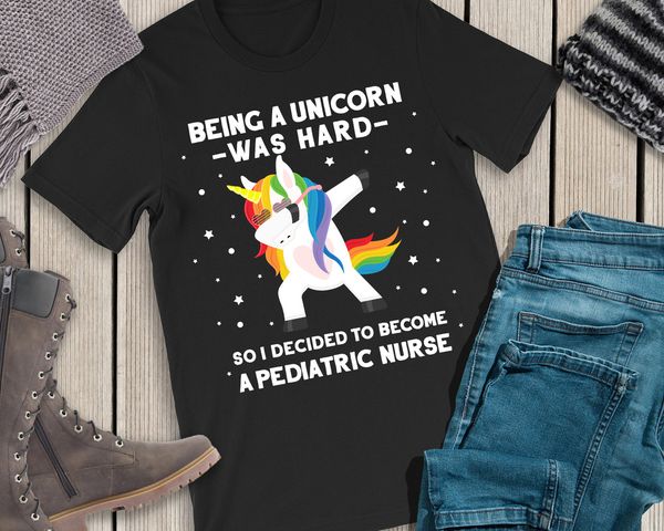 pediatric nurse tee shirt gift - unicorn pediatric nurse t-shirt for women, White;black
pediatric nurse tee shirt gift - unicorn pediatric nurse t-shirt for women, White;black