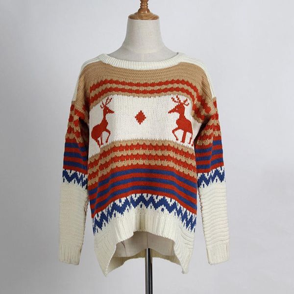 women's sweaters 2021 europe and america knitted pullovers arrive fashion large size christmas deer print full sleeve pullover 1136, White;black
women's sweaters 2021 europe and america knitted pullovers arrive fashion large size christmas deer print full sleeve pullover 1136, White;black