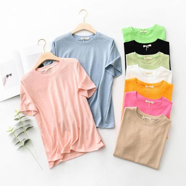 women's t-shirt 2021 summer tee shirt 9 solid color basic t women casual o-neck plus size loose cotton korean short sleeve tshirt, White
women's t-shirt 2021 summer tee shirt 9 solid color basic t women casual o-neck plus size loose cotton korean short sleeve tshirt, White
