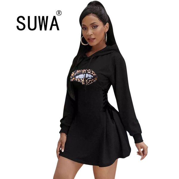 product solid long sleeve mini party dress black women hoodies tunic side drawstring outfits 210525, Black;gray
product solid long sleeve mini party dress black women hoodies tunic side drawstring outfits 210525, Black;gray