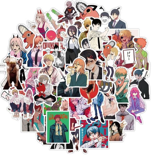 chainsaw man cartoon 50sheets anime printing sticker waterproof can be pasted repeatedly
chainsaw man cartoon 50sheets anime printing sticker waterproof can be pasted repeatedly