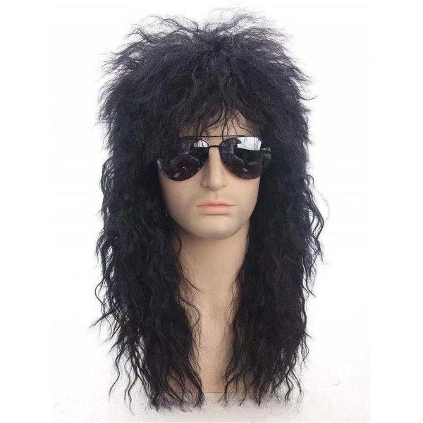 wig women's women wig multicolor medium long curly hair chemical fiber headgear, Black
wig women's women wig multicolor medium long curly hair chemical fiber headgear, Black