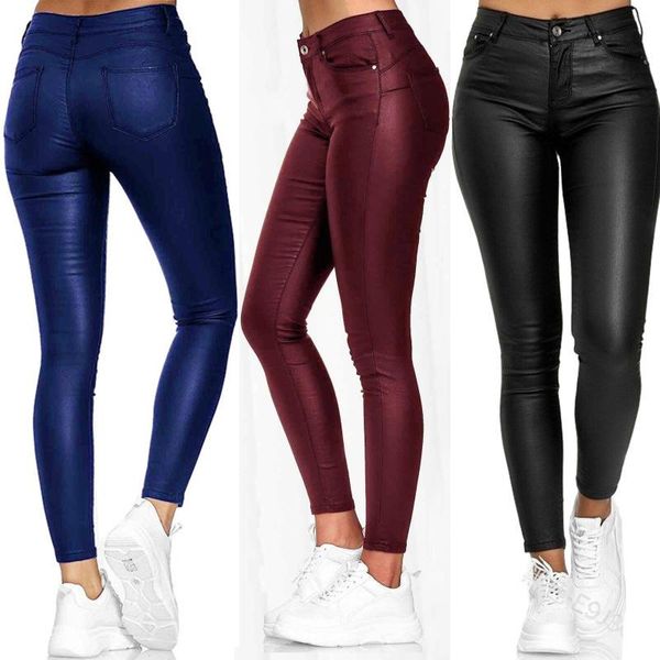 women's pants & capris pu leather women workout out leggings female fitness high waist skinny casual solid trousers ladies 2021, Black;white
women's pants & capris pu leather women workout out leggings female fitness high waist skinny casual solid trousers ladies 2021, Black;white