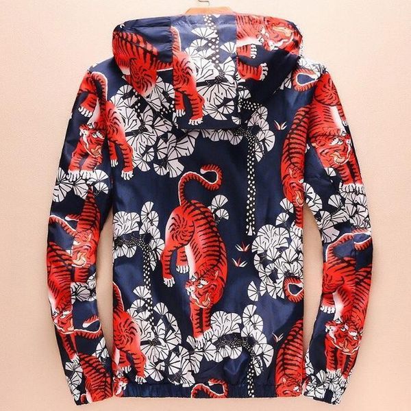 new spring autumn fashion slim fit young men hooded jacket tiger print thin jackets casual windbreaker, Black;brown
new spring autumn fashion slim fit young men hooded jacket tiger print thin jackets casual windbreaker, Black;brown