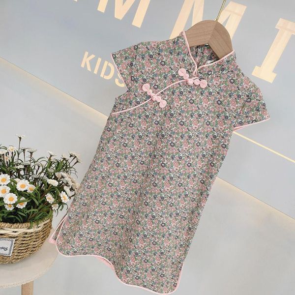 summer kids girl dress short sleeve floral fashion children party chinese style little cheongsam casual clothes girl's dresses, Red;yellow
summer kids girl dress short sleeve floral fashion children party chinese style little cheongsam casual clothes girl's dresses, Red;yellow