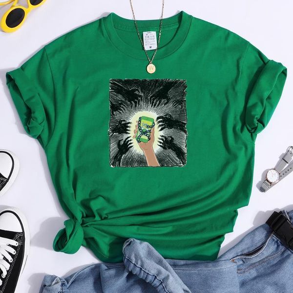 lock the phone shacles creativity fashion style print women's tshirt harajuku plus summer t-shirts t-shirt, White
lock the phone shacles creativity fashion style print women's tshirt harajuku plus summer t-shirts t-shirt, White