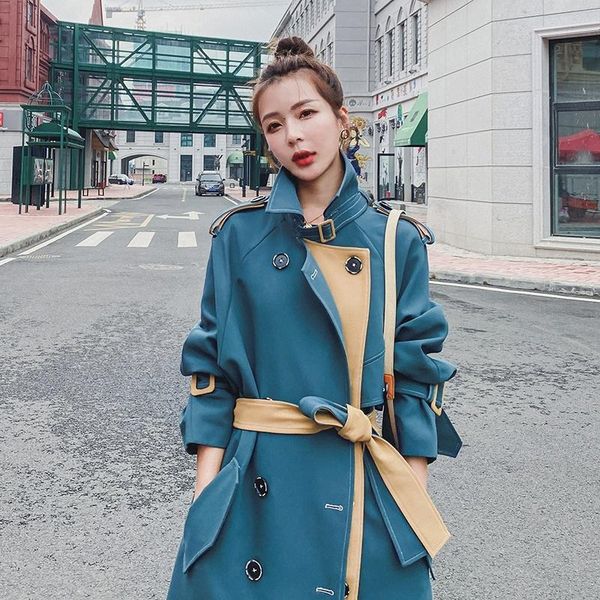 women's trench coats double breasted design windbreaker middle and long style spring autumn 2021 fashion temperament shows thin, Tan;black
women's trench coats double breasted design windbreaker middle and long style spring autumn 2021 fashion temperament shows thin, Tan;black