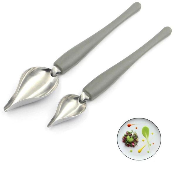 spoons 2pcs kitchen placing tools restaurant western baking dessert stainless steel sauce painting spoon cooking pointed
spoons 2pcs kitchen placing tools restaurant western baking dessert stainless steel sauce painting spoon cooking pointed