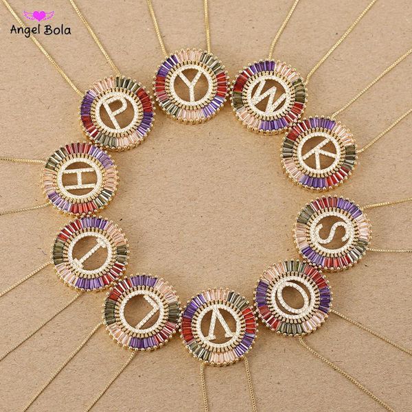 pendant necklaces 1pcs trendy gold color micro pave rainbow cz cubic zirconia a-z initials letter for women jewelry, Silver
pendant necklaces 1pcs trendy gold color micro pave rainbow cz cubic zirconia a-z initials letter for women jewelry, Silver