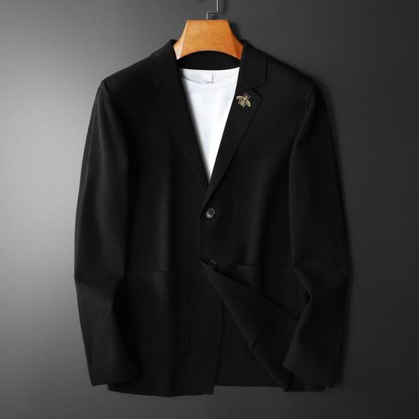 men's sweaters minglu wool mens luxury autumn winter bee embroidery v collar man fashion slim fit casual sweater male 4xl, White;black
men's sweaters minglu wool mens luxury autumn winter bee embroidery v collar man fashion slim fit casual sweater male 4xl, White;black