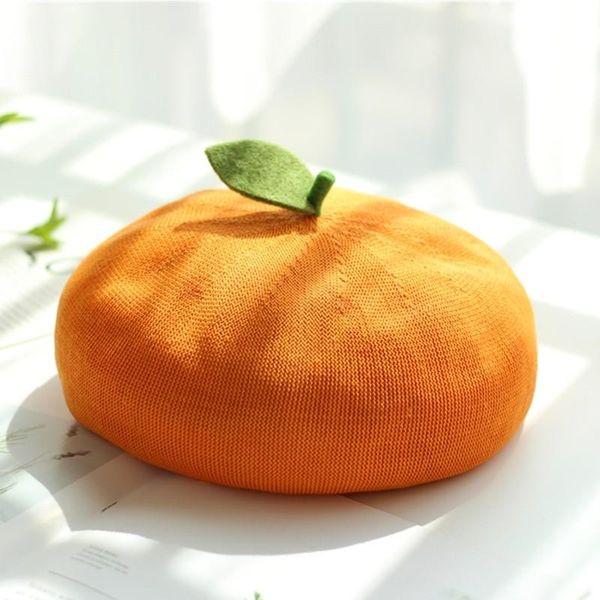 small summer cute hat painter french handmade beret thin section leaf breathable apple women orange literary handmad outdoor hats, Black;white
small summer cute hat painter french handmade beret thin section leaf breathable apple women orange literary handmad outdoor hats, Black;white