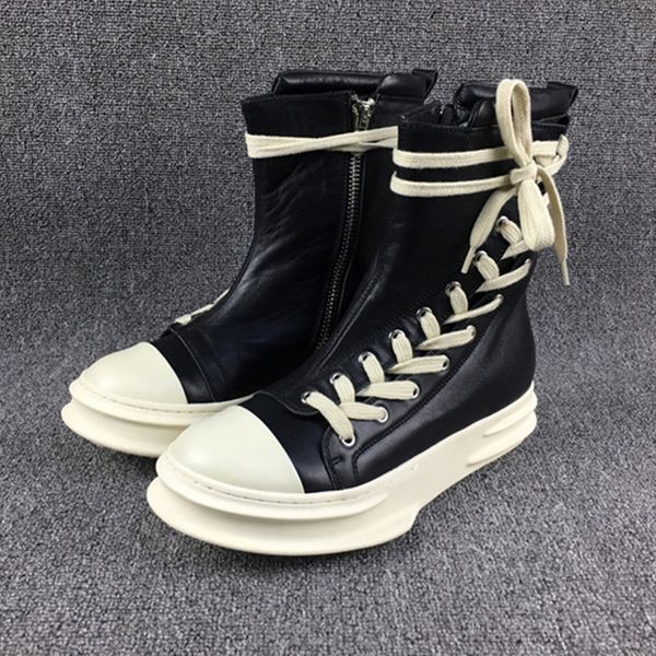 boots men genuine leather flat shoe lace up ankle boot young man trendy high fashion sneakers men's shoes p15d50, Black
boots men genuine leather flat shoe lace up ankle boot young man trendy high fashion sneakers men's shoes p15d50, Black