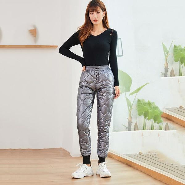 winter duck down pants women trousers high waisted warm waist plus size female women's & capris, Black;white
winter duck down pants women trousers high waisted warm waist plus size female women's & capris, Black;white
