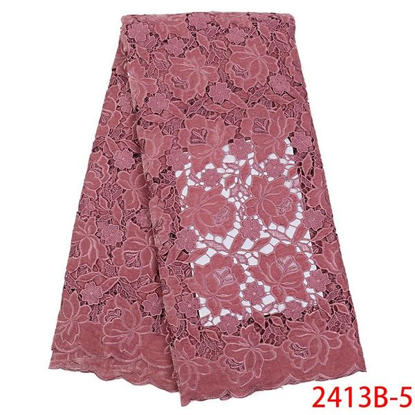 ribbon high-end laces 2021 guipure velvet lace fabric african water soluble for women wedding party dress ks2413b-5, Pink;blue
ribbon high-end laces 2021 guipure velvet lace fabric african water soluble for women wedding party dress ks2413b-5, Pink;blue