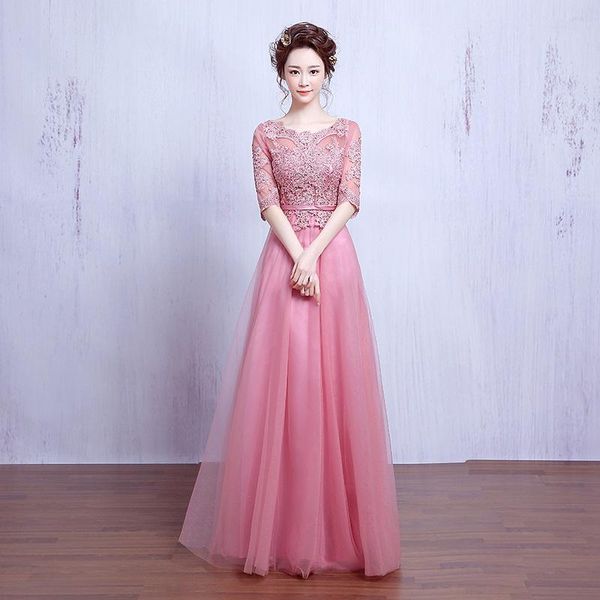 women pink sweet mesh a-line dresses exquisite appliques trim formal party dress s-3xl elegant floor-length banquet gown ethnic clothing, Red
women pink sweet mesh a-line dresses exquisite appliques trim formal party dress s-3xl elegant floor-length banquet gown ethnic clothing, Red