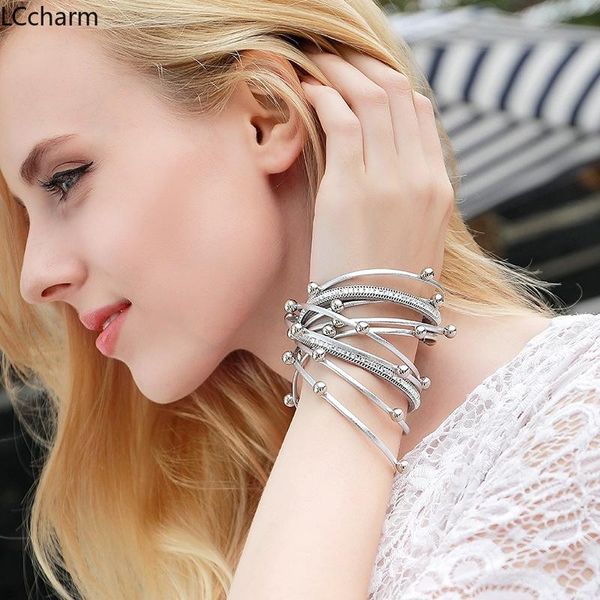 tennis fashion women multi-layer leather beaded charm bracelets for rope chain wrap bracelet wristband men jewelry, Golden;silver
tennis fashion women multi-layer leather beaded charm bracelets for rope chain wrap bracelet wristband men jewelry, Golden;silver