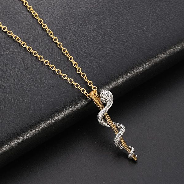 pendant necklaces creative snake climbing trunk necklace personality retro alloy jewelry punk double-sided three-dimensional fashion coat, Silver
pendant necklaces creative snake climbing trunk necklace personality retro alloy jewelry punk double-sided three-dimensional fashion coat, Silver