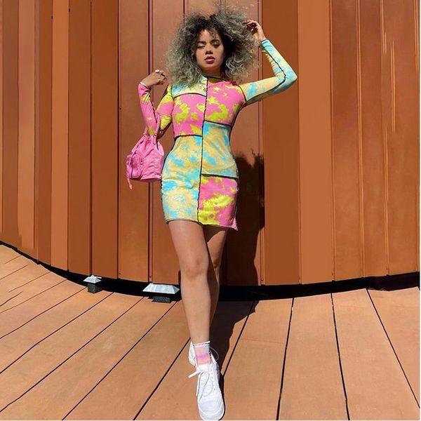 style women autumn long sleeve bodycon short dress club party fashion ladies printed patchwork slim fit bag hip dresses casual, Black;gray
style women autumn long sleeve bodycon short dress club party fashion ladies printed patchwork slim fit bag hip dresses casual, Black;gray