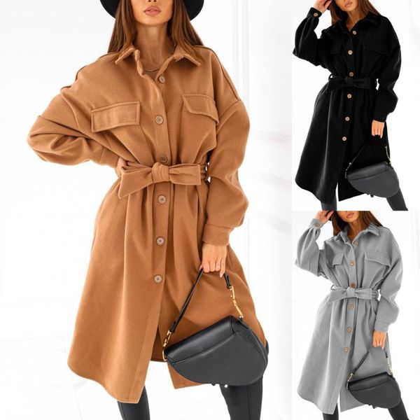 women's trench coats women coat casual long outerwear loose overcoat autumn winter fashion double-breasted windbreaker femme abrigos, Tan;black
women's trench coats women coat casual long outerwear loose overcoat autumn winter fashion double-breasted windbreaker femme abrigos, Tan;black