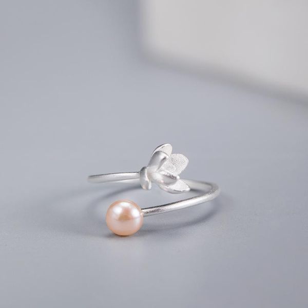 cluster rings vla 925 silver sweet romantic magnolia ring women's simple design pink pearl opening adjustable size, Golden;silver
cluster rings vla 925 silver sweet romantic magnolia ring women's simple design pink pearl opening adjustable size, Golden;silver